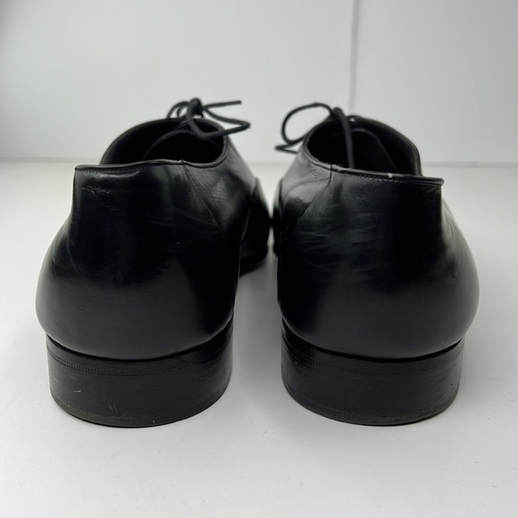 Bally of Switzerland Men's smooth black leather lace up oxfords - Picture 5 of 11